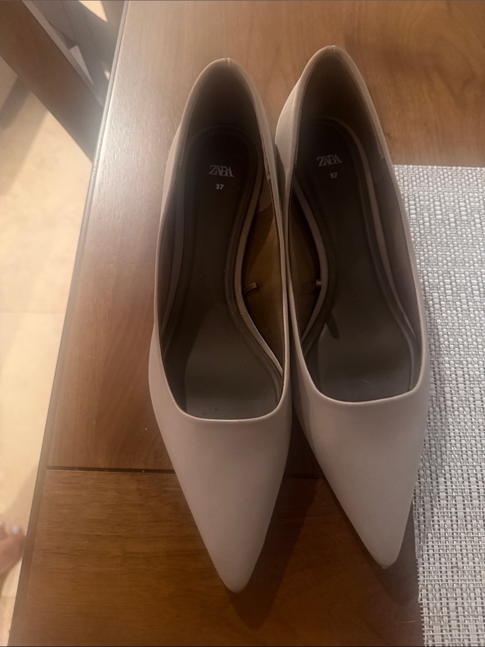 Zara Nude Pointed Toe Pumps